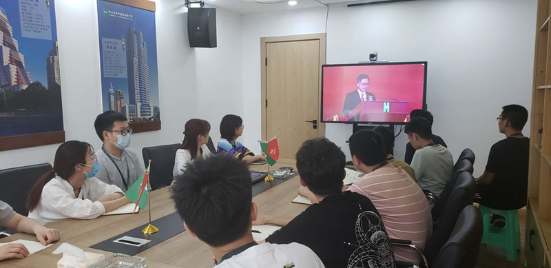 重慶工程公司組織觀看集團成立70周年大會直播 重慶工程公司組織觀看集團成立70周年大會直播